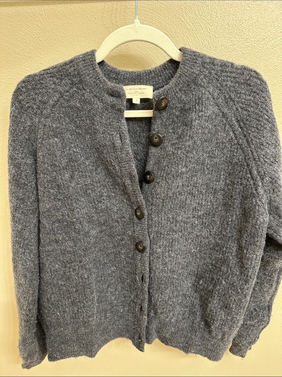 Sezane Sweaters - Sezane Charcoal Grey Othello Cardigan -S